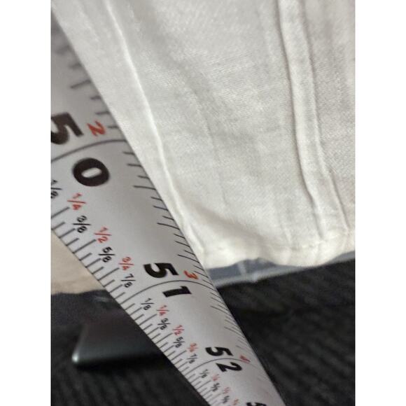 Commense White Maxi Dress Small NWT Lined Puff Sleeve Button Front Elegant - Picture 9 of 11